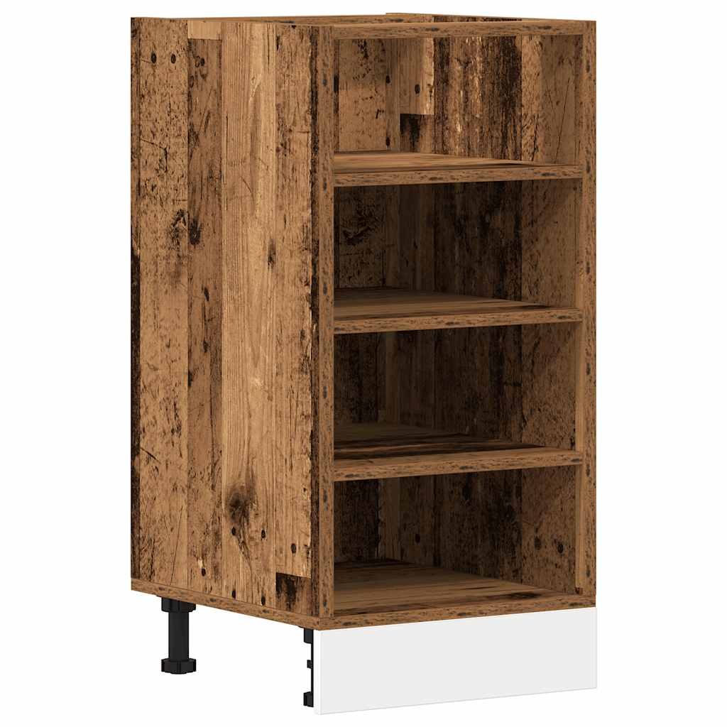 Bottom Cabinet Riga Old Wood 40x44.5x81.5 cm Engineered Wood